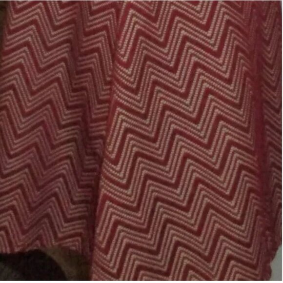 Heartsoul NWT Red Chevron Sleeveless Dress Back Zip Sz M Holiday Christmas Party - Picture 8 of 9